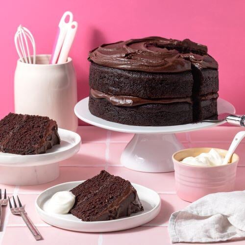 Egg and Dairy Free Chocolate Fudge Cake