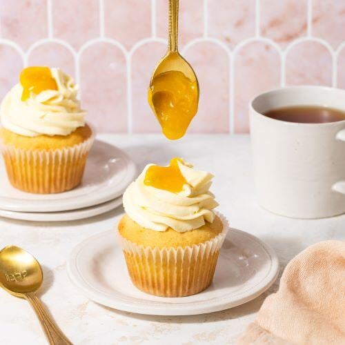 Lemon Curd Cupcakes with Lemon Buttercream