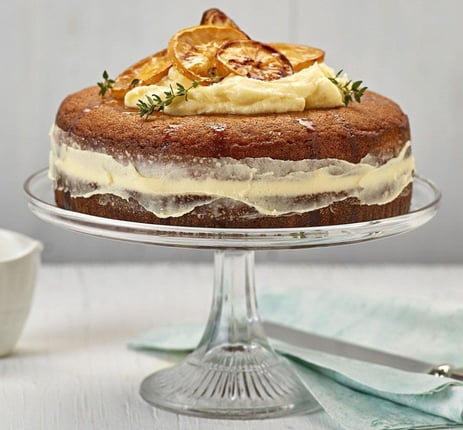 Almond Cake with Lemon Thyme Syrup