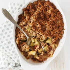 Apple Rhubarb Crumble