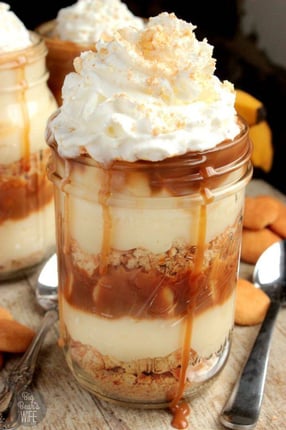 Caramel Banana Parfaits