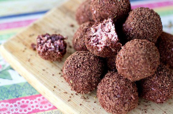 Cherry Ripe Truffles - Microwave