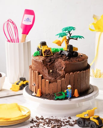 Chocolate Construction Cake