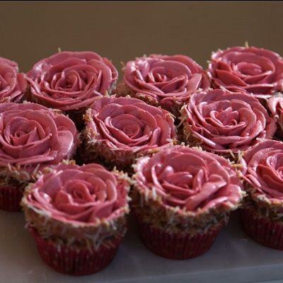 Coconut and Raspberry Cupcakes