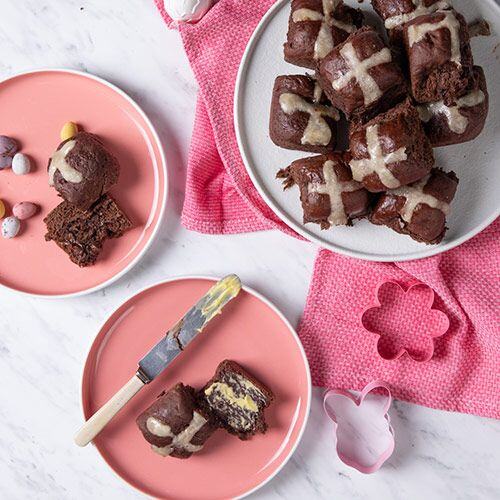 Easter Chocolate Hot Cross Buns