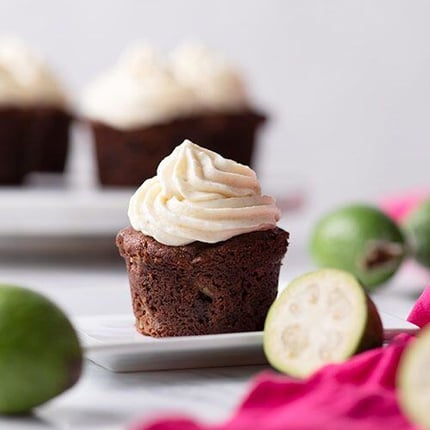 Feijoa Mousse Cupcakes