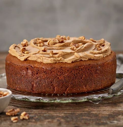 Ginger Cake with Espresso Buttercream Icing