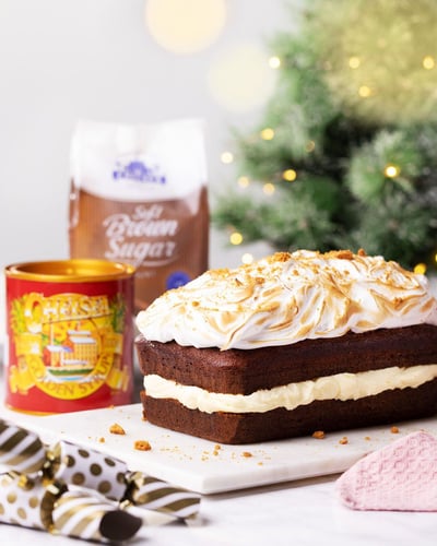 Gingerbread Meringue Cake