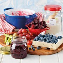 Grape, Blackberry and Blueberry Jam