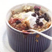 Individual Winter Fruit Crumbles