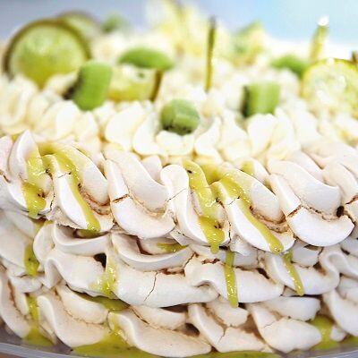 Kiwifruit and Lime Layered Pavlova