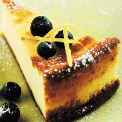 Lemon Souffle Baked Cheesecake