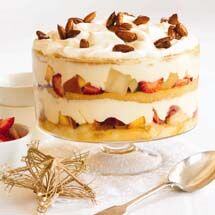 Maple-Marinated Tropical Christmas Fruit Trifle