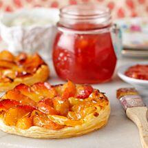 Nectarine Jam and Fruit Tart