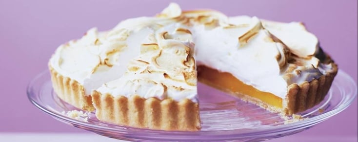 Peach and Passionfruit Meringue Pie