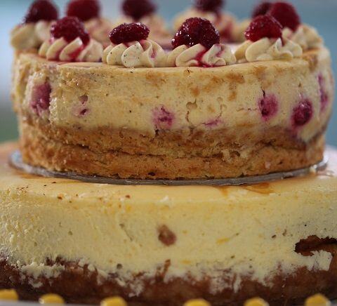 Raspberry & Lemon Cheesecakes