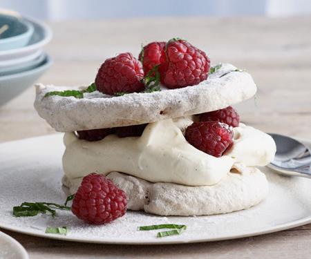 Raspberry Meringue Torte