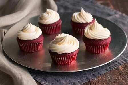 Raspberry Red Velvet Cupcakes