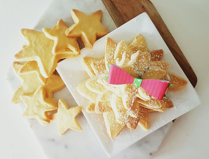 Shortbread Christmas Tree Stacks