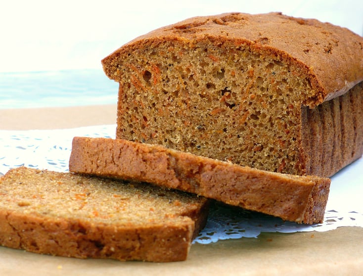 Spicy Carrot Loaf - Vegetable Oil Free