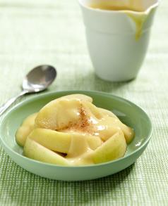 Stewed Apples with Vanilla Custard