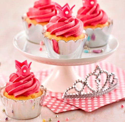 Strawberry Princess Cupcakes