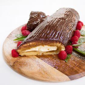 Tiramisu Yule Log