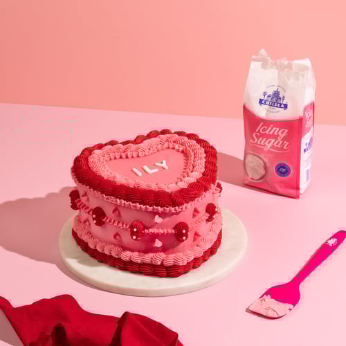 Vintage Heart Cake