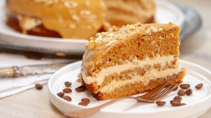 Walnut Coffee Layer Cake